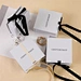 Custom Eco Beige Book Shape Paper Gift Packaging Jewelry Box With Ribbon